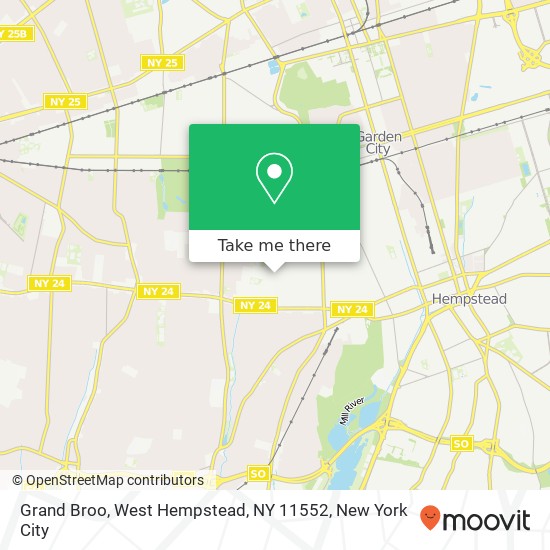 Mapa de Grand Broo, West Hempstead, NY 11552
