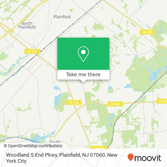 Woodland S End Pkwy, Plainfield, NJ 07060 map