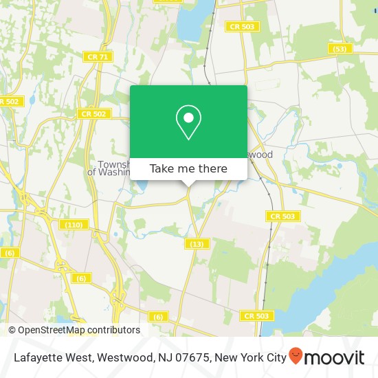 Lafayette West, Westwood, NJ 07675 map