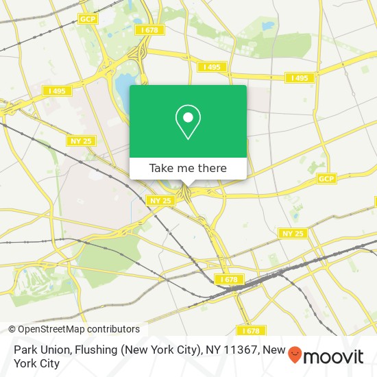 Park Union, Flushing (New York City), NY 11367 map