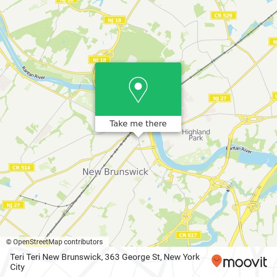 Mapa de Teri Teri New Brunswick, 363 George St