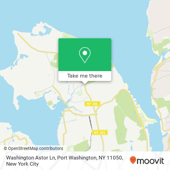 Washington Astor Ln, Port Washington, NY 11050 map