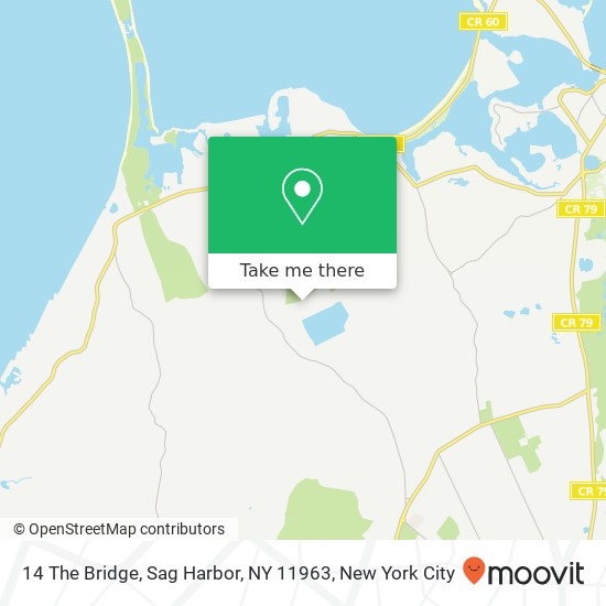 14 The Bridge, Sag Harbor, NY 11963 map