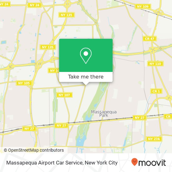 Mapa de Massapequa Airport Car Service