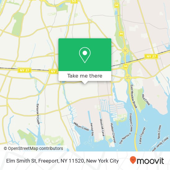 Mapa de Elm Smith St, Freeport, NY 11520