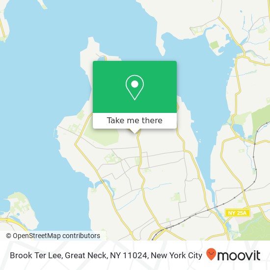 Mapa de Brook Ter Lee, Great Neck, NY 11024