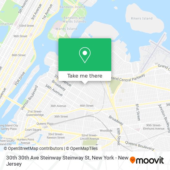 Mapa de 30th 30th Ave Steinway Steinway St