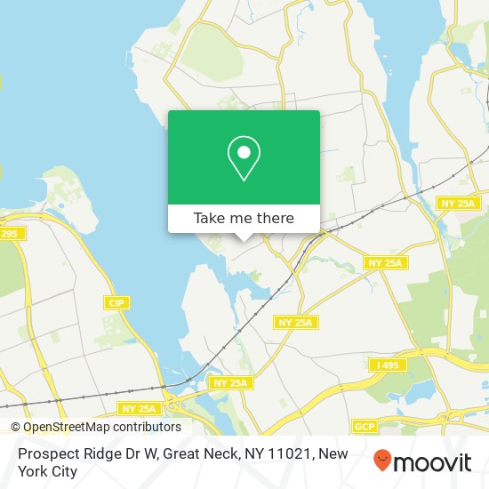 Mapa de Prospect Ridge Dr W, Great Neck, NY 11021