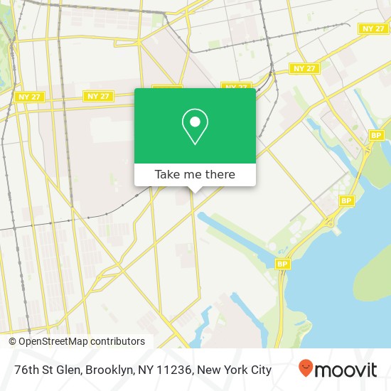 Mapa de 76th St Glen, Brooklyn, NY 11236