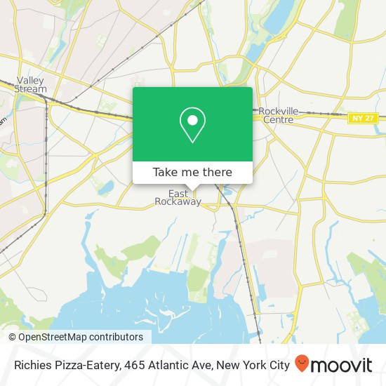 Mapa de Richies Pizza-Eatery, 465 Atlantic Ave
