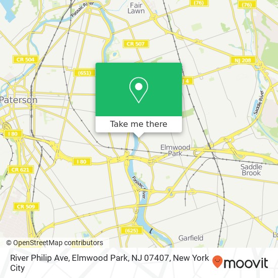 River Philip Ave, Elmwood Park, NJ 07407 map