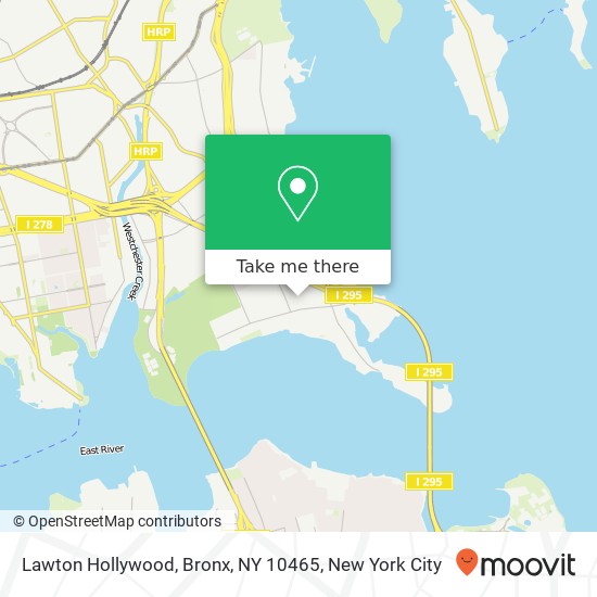 Mapa de Lawton Hollywood, Bronx, NY 10465