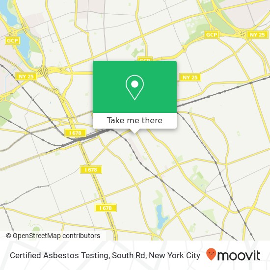 Mapa de Certified Asbestos Testing, South Rd