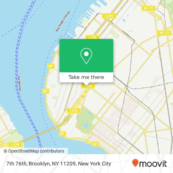 7th 76th, Brooklyn, NY 11209 map