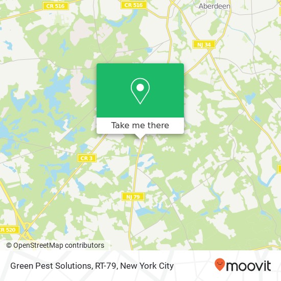 Green Pest Solutions, RT-79 map