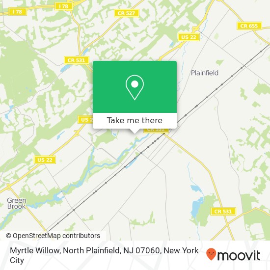 Myrtle Willow, North Plainfield, NJ 07060 map