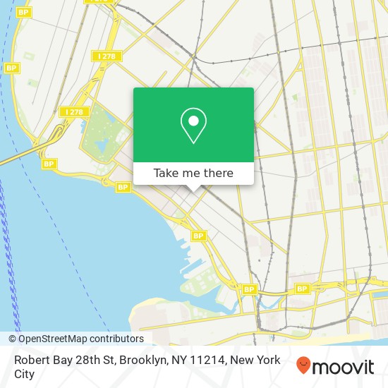 Mapa de Robert Bay 28th St, Brooklyn, NY 11214