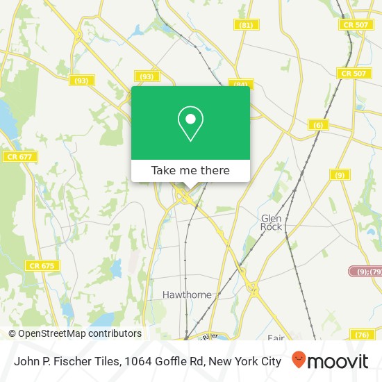 John P. Fischer Tiles, 1064 Goffle Rd map