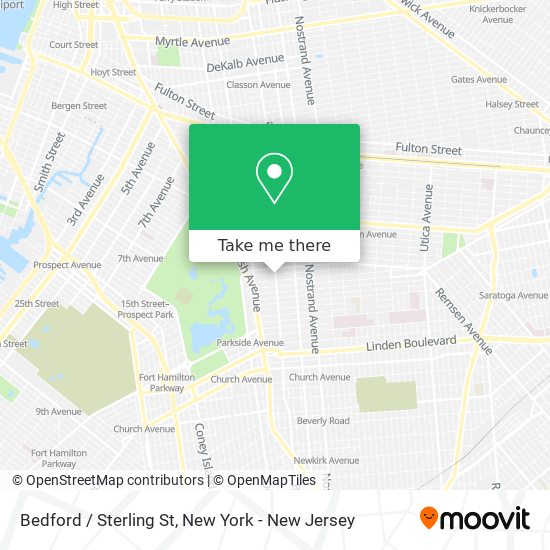 Bedford / Sterling St map