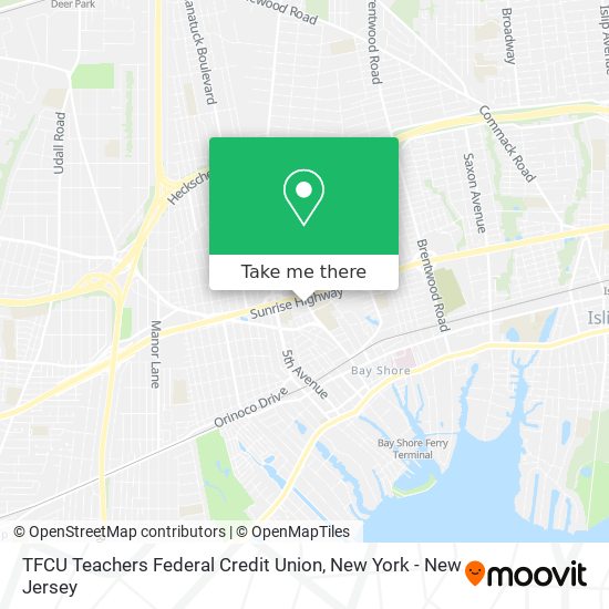 How To Get To Tfcu Teachers Federal Credit Union In Bay Shore Ny By Train Subway Or Bus