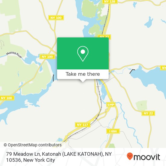 79 Meadow Ln, Katonah (LAKE KATONAH), NY 10536 map