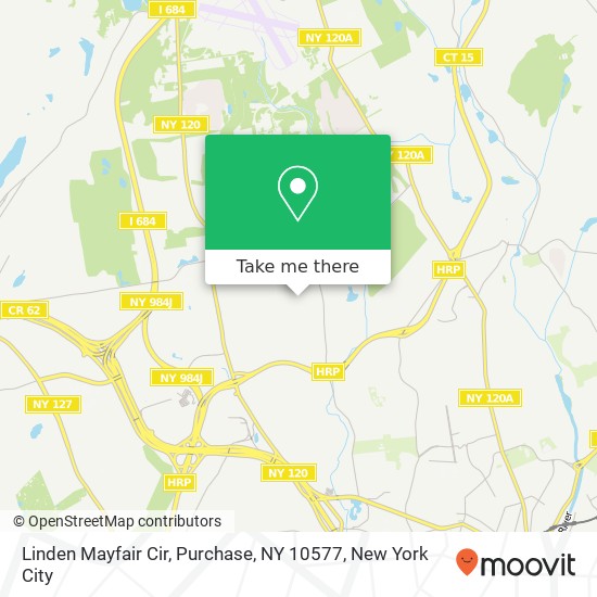 Mapa de Linden Mayfair Cir, Purchase, NY 10577