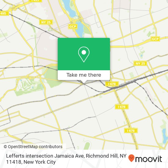 Mapa de Lefferts intersection Jamaica Ave, Richmond Hill, NY 11418