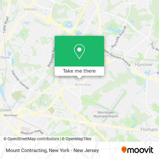 Mount Contracting map