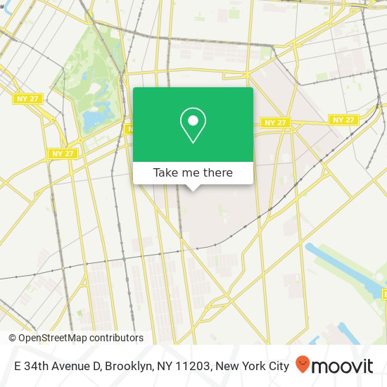 E 34th Avenue D, Brooklyn, NY 11203 map