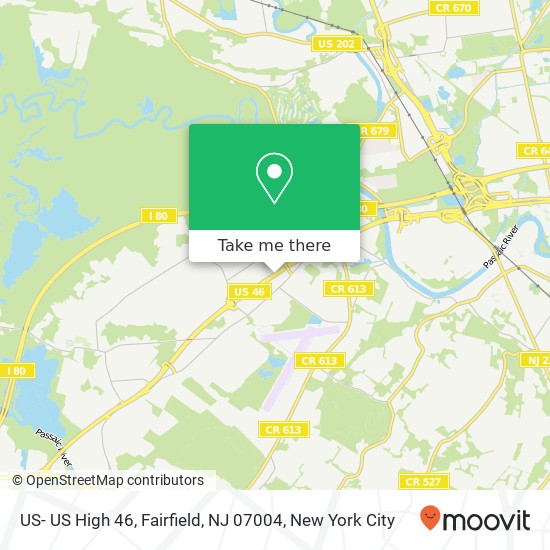 Mapa de US- US High 46, Fairfield, NJ 07004