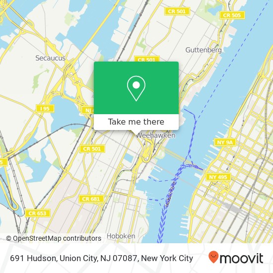 691 Hudson, Union City, NJ 07087 map