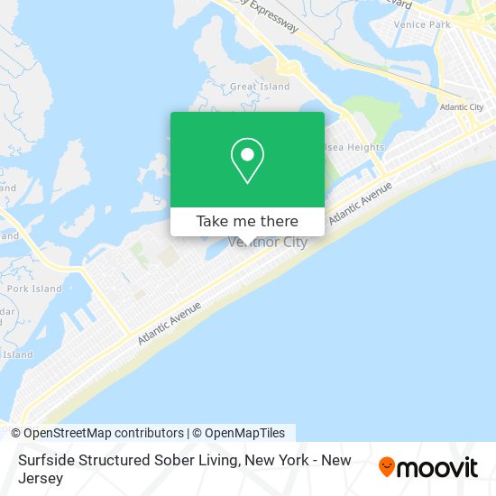 Surfside Structured Sober Living map
