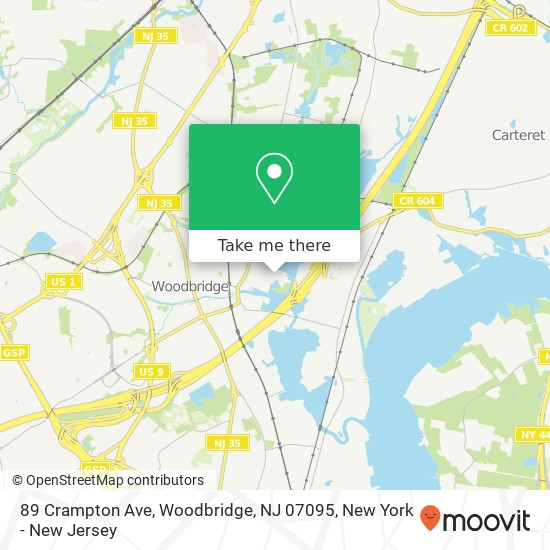 89 Crampton Ave, Woodbridge, NJ 07095 map