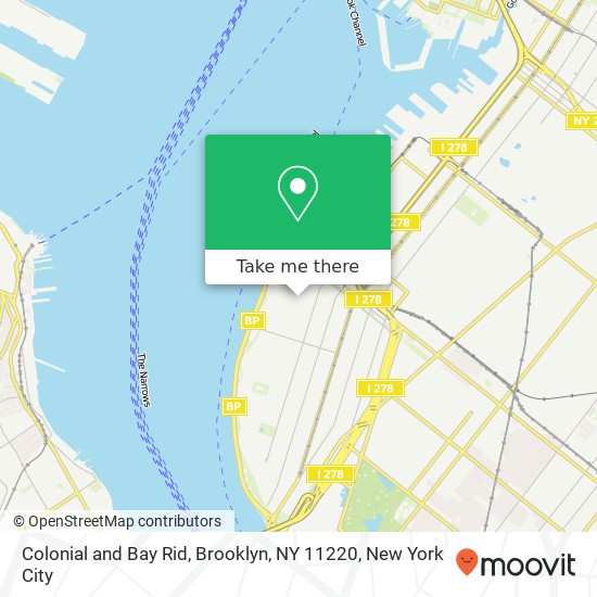 Mapa de Colonial and Bay Rid, Brooklyn, NY 11220