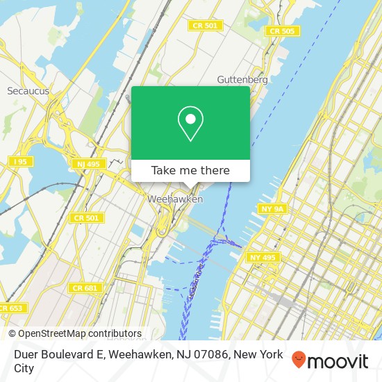 Duer Boulevard E, Weehawken, NJ 07086 map