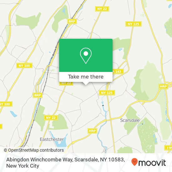 Mapa de Abingdon Winchcombe Way, Scarsdale, NY 10583