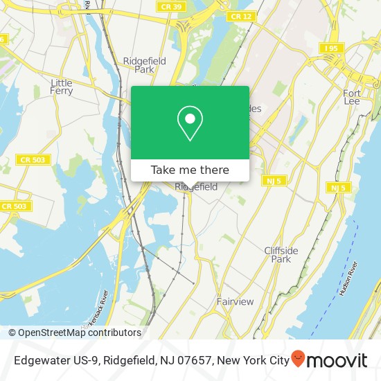 Edgewater US-9, Ridgefield, NJ 07657 map