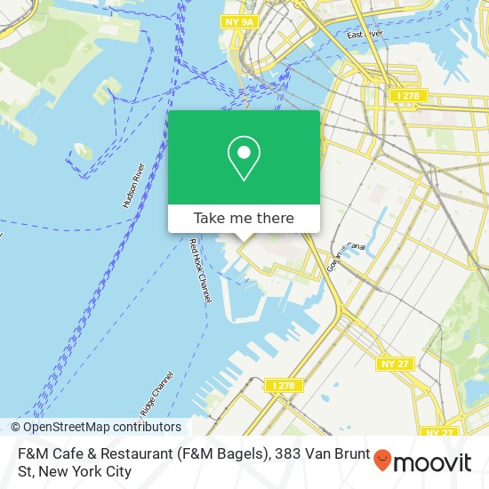 F&M Cafe & Restaurant (F&M Bagels), 383 Van Brunt St map