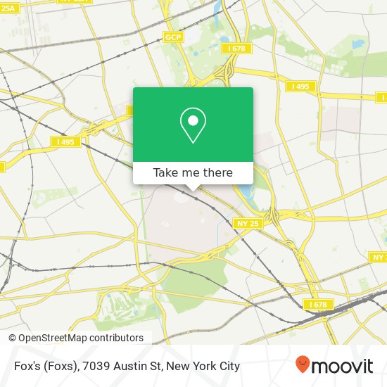 Fox's (Foxs), 7039 Austin St map