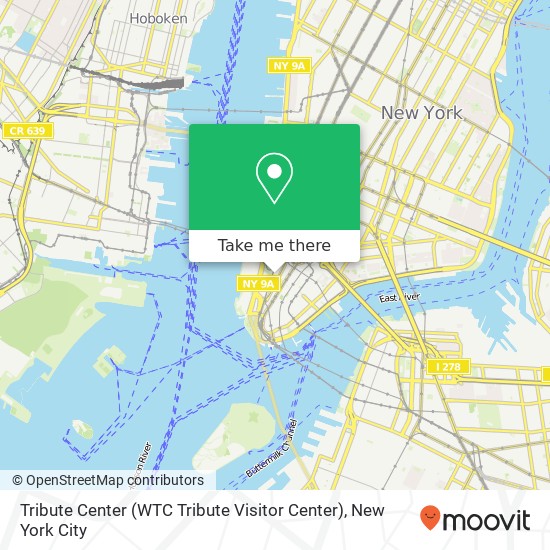 Mapa de Tribute Center (WTC Tribute Visitor Center)