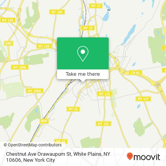 Chestnut Ave Orawaupum St, White Plains, NY 10606 map