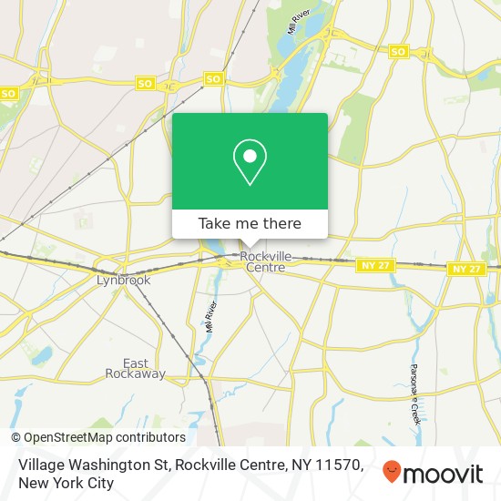 Village Washington St, Rockville Centre, NY 11570 map