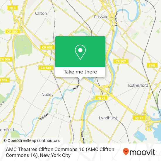 Mapa de AMC Theatres Clifton Commons 16