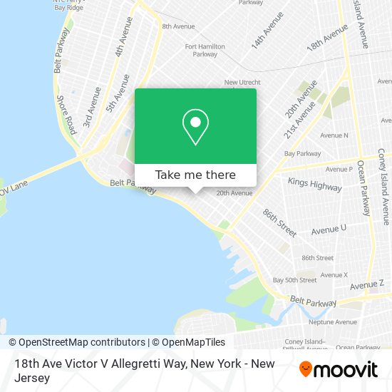 18th Ave Victor V Allegretti Way map