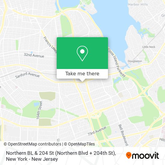 Northern BL & 204 St (Northern Blvd + 204th St) map
