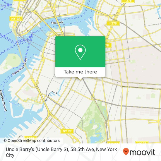 Mapa de Uncle Barry's (Uncle Barry S), 58 5th Ave