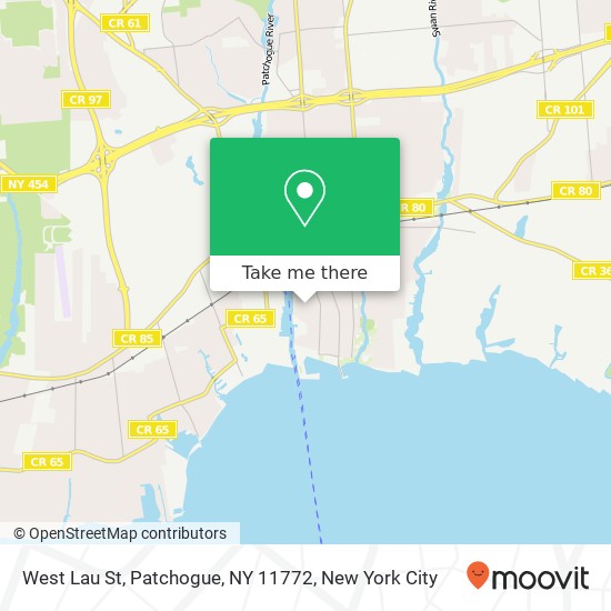 Mapa de West Lau St, Patchogue, NY 11772