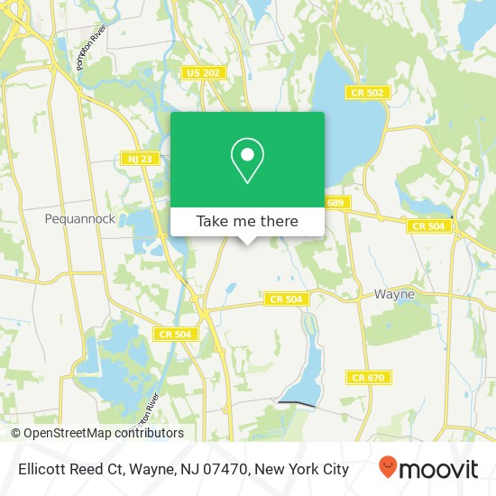 Ellicott Reed Ct, Wayne, NJ 07470 map