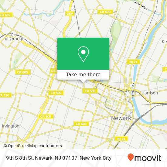 9th S 8th St, Newark, NJ 07107 map