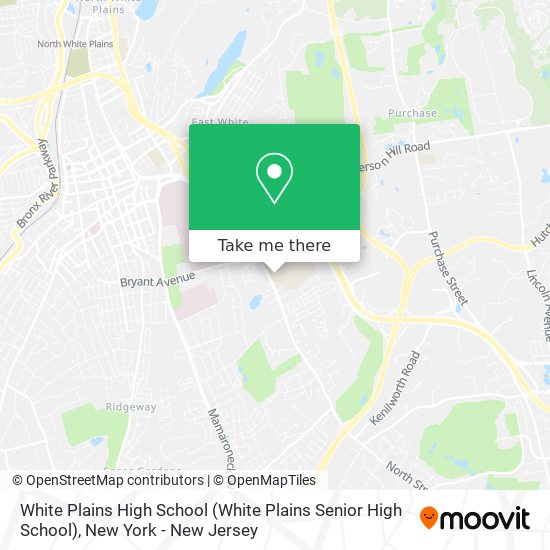 White Plains High School map
